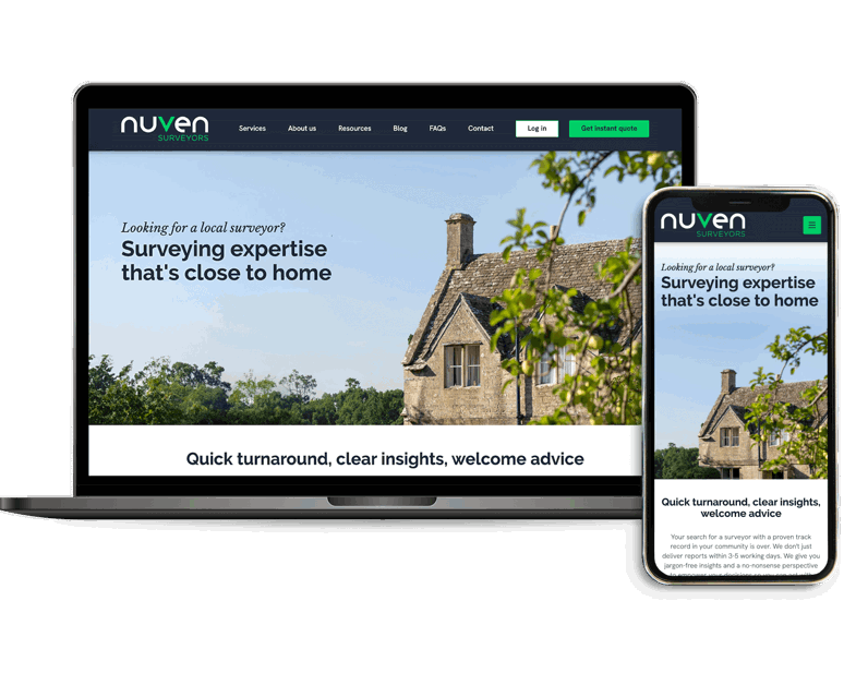 Nuven Website Mockup